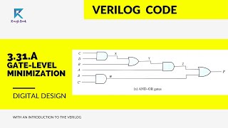 Write a Verilog Gate-Level Description of the Circuit Shown Below | 3.31.A Verilog Code | Rough Book