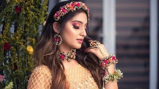 Floral jewelry for a modern bride||Flower jewelry for haldi