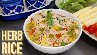 How to make Herb Rice | Easy Herb Rice Recipe | Italian rice recipe | Herb Rice Recipe| Herb Rice