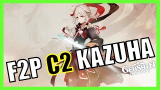 (Will I Win 50:50?) F2P C2 Kazuha Pull (Second Account) - Genshin Impact