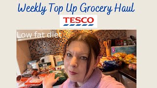 Tesco Weekly Grocery Shopping Haul Uk - Top Up Food Shop on Budget - Low Fat Diet - Family of 3