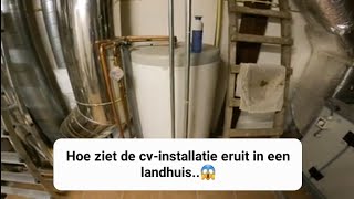 Hoe ziet een cv-installatie in een landhuis eruit..