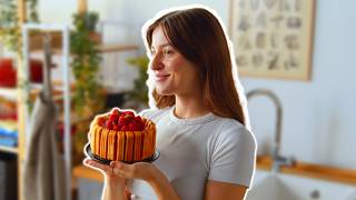 ¡Tan fácil que no tienes ni que HORNEAR! Prepara una TARTA CARLOTA de madeleines en solo 20 min