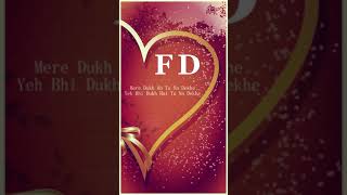 FD Letter Video Status || Pakistani Sad Song Status || Mirza #shorts