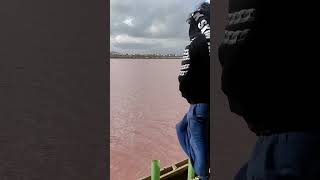 Pink salt lake.San Pedro del Pinatar.Розовое солёное озеро.