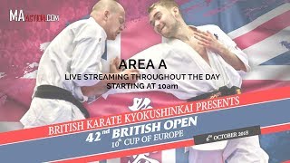 British Karate Kyokushinkai presents 42nd British Open/10th Cup of Europe LIVE - Area A