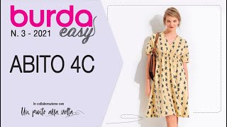 Come cucire un abito con scollo a V per l’estate (Modello 4C dal Burda easy 3 -2021)