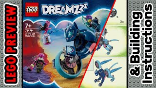 PREVIEW: 71479, LEGO DREAMZZZ, Zoey's Cat Motorcycle & Building Instructions! LEGO 2024