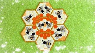 In The Hoop Honey Bee Placemat - From Kreative Kiwi