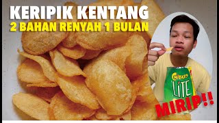 Modal 2 Bahan Tanpa Alat & Pengawet Renyah 2 Bulan Keripik Kentang Rumahan ide jualan