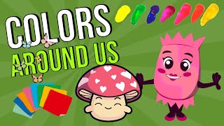 Let's talk about colors in english - Colors around us | Colors Vocabulary