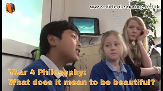 Year 4 KS2 Philosophy Lesson Observation - What Does It Mean To Be Beautiful?