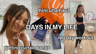 VLOG: Curtain bangs, Workout with me, Boohoo Haul, New Makeup, Anxiety about dentist, Etc