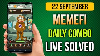 22/09/2024 Memefi Today Secret Combo | Memefi Secret Code Today | Memefi Secret Tap Code Solved