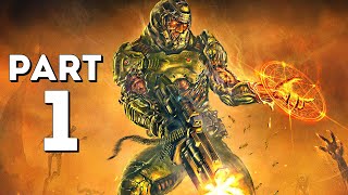 DOOM 2016 XBOX SERIES X Gameplay Walkthrough Part 1 - The DOOM Slayer (DOOM 4)