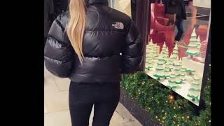 North face Nuptse cropped puffer jacket