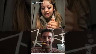 Karol Sevilla y Dany Martins live instagram 2 de Enero