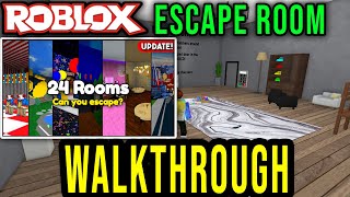 ESCAPE ROOM (ALL 24 ROOMS) WALKTHROUGH + CODES (by WreckITGames) - Roblox