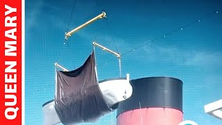 Lifeboats Removed RMS Queen Mary Ship