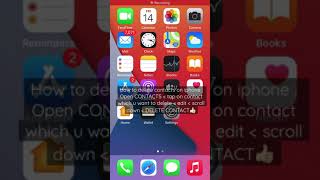 How to delete contacts in iphone #shorts #tutorial #iphone7