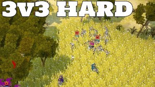 Praetorians HD Remaster: Skirmish 3v3 Gameplay - HARD Difficulty