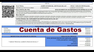 Cuenta de Gastos de Sianec y Contpaqi