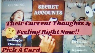 🤔Their Current Thoughts & Feelings Right Now Tarot Pick A Card Reading #gossiptarot #pickacard #love