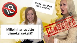 VIIMEISIN SEKSIKERTA? | vastaa tai kärsi ft. Tinke Bell