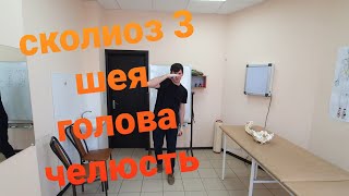 Почему криво открывается рот? Сколиоз 3.Шея. голова Челюсть