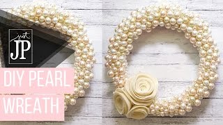 How to Make a Romantic Pearl Wreath