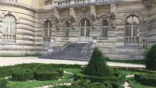 Selma gives a tour of the Chateau de Chantilly backyard and water fountain!