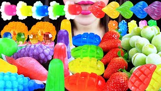 ASMR FRUIT COLLECTION ICE FRUIT MANGO, ICE TIKTOKJELLY, SHINEMUSKET, STRAWBERRY MANDARIN MUKBANG