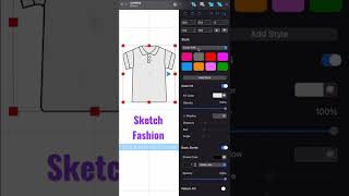 How to create Polo T-Shirt with Sketch Fashion app?