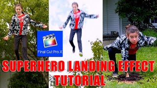 SUPERHERO LANDING effect tutorial! Final Cut Pro