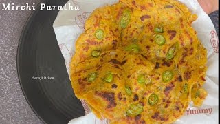 Unique Style Green chilli Paratha ❤️ | Crispy Multilayered Green Chilli Paratha