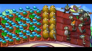 plants vs zombies (LAST STAND ROOF): semangka rasa blueberry yang tidak dijual karena emang gak ada