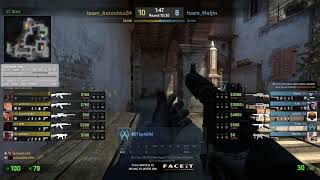 BOT on faceit lvl 8 match gives drop and killed 1 :D CS GO Counter Strike Global Offensive