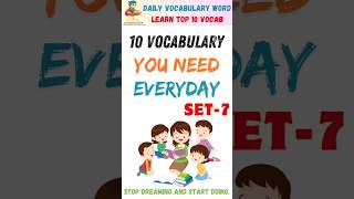 English vocabulary in hindi | Vocab Vocabulary in English | Set-07 #yt #vocabulary #short