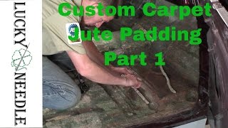 Upholstery Basics - Installing Jute Carpet Padding  Step 1