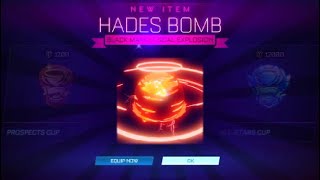 OPENING A HADES BOMB AFTER WINNING A TOURNAMENT! - Rocket League