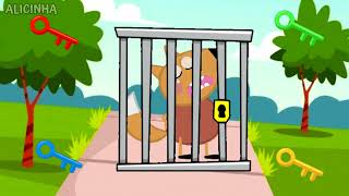 Peppa Pig Guess The Right Key ESCAPE ROOM CHALLENGE Animals Cage Game