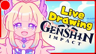 [LIVE] Drawing and Chatting | Kokomi from Genshin