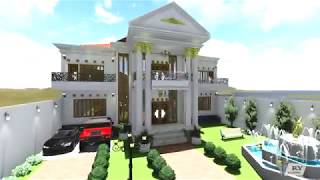 DESAIN RUMAH KLASIK MODERN 20 X 18 M2