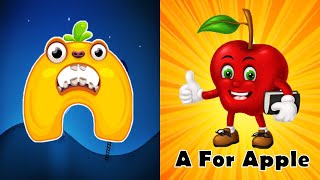 a for apple b for ball  | Abc song | abcd | phonics song | अ से अनार | क से कबूतर | abcd