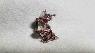 How to wire weave Modified snake knot/Wire wrap jewelry/wire weaving techniques/wire braid