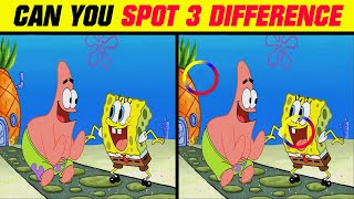 Sponge Bob Cartoon Video Spot 3 Difference in this Cartoon Video