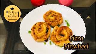 Pizza pinwheel | پیزا پن ویل | Quick & Easy | Cooking with Zarfshan