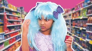 Shopping for School 🌟 Hair Color Prank And More ! 🐠 Princesses In Real Life | Kiddyzuzaa