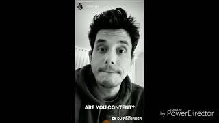 John Mayer - Close Friends ( Instagram Story #2 )