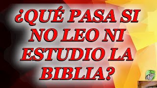 ¿Qué pasa si no leo ni estudio la Biblia?